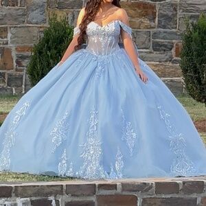 Custom Strapless Quinceanera / Sweet 16 Dress